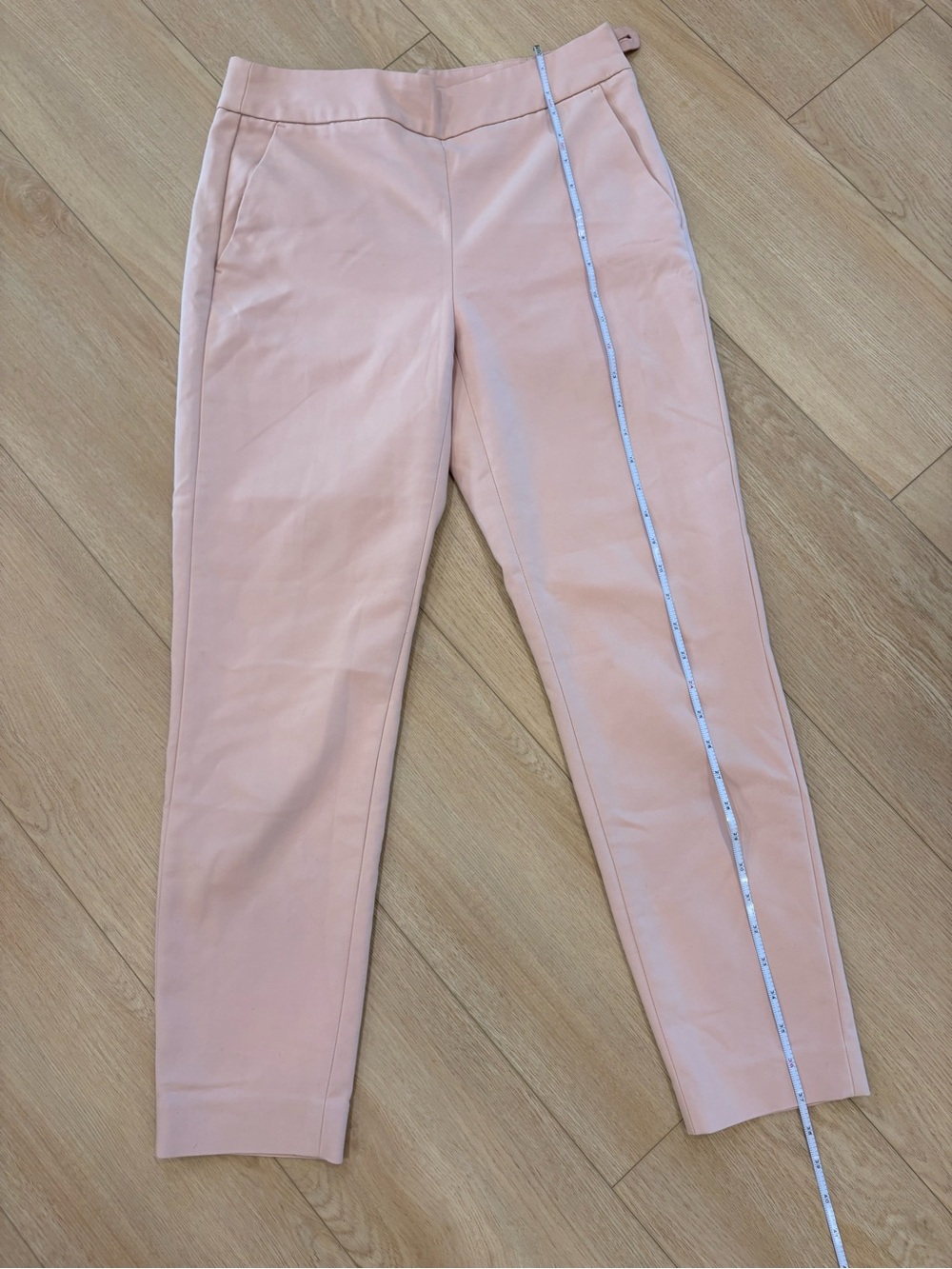 RW&CO. Slim Ankle Trousers in Blush Pink